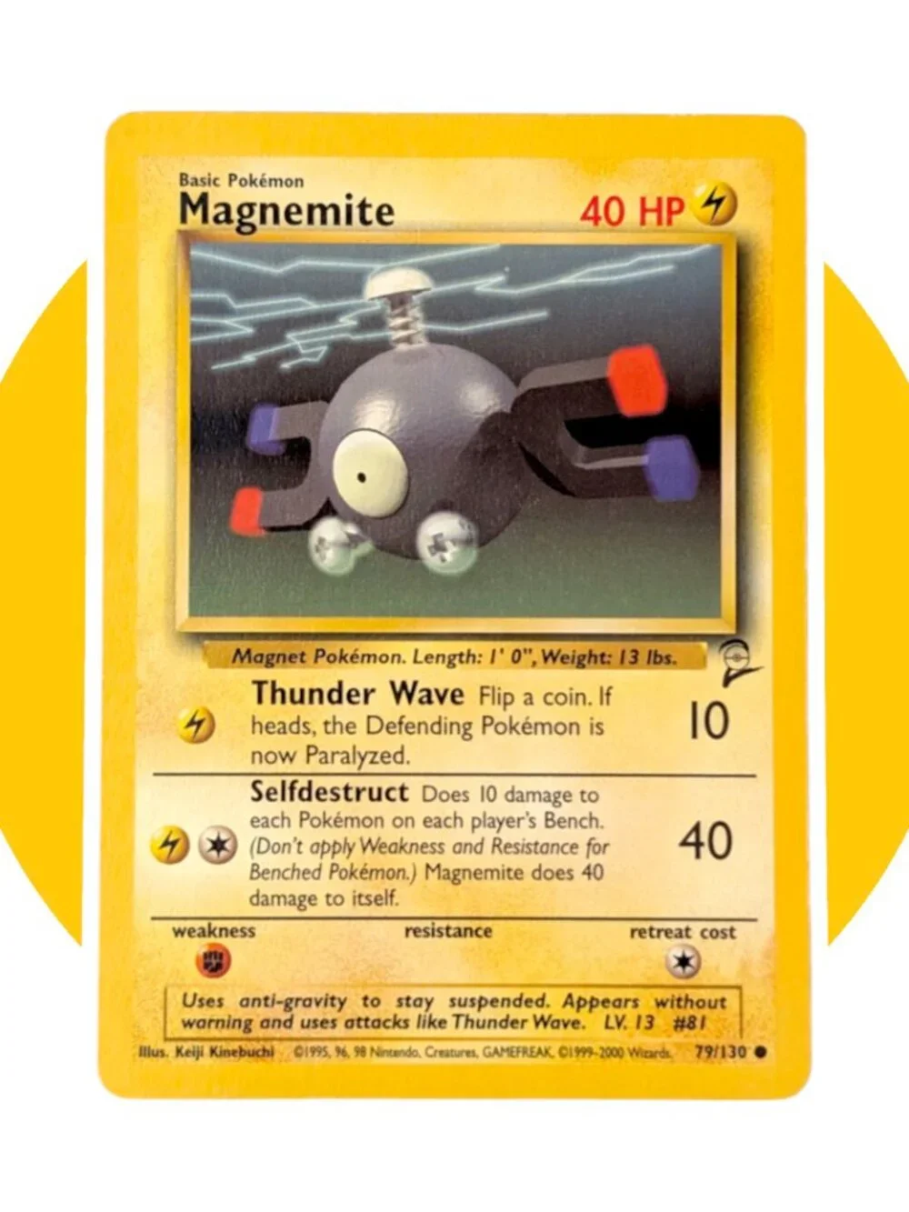 Base Set 2 Pokemon Card (A29): Magnemite 79/130